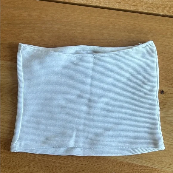 Dynamite White Ribbed Top - Picture 3 of 4